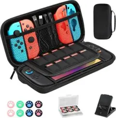 Switch2 キャリングケース 10スロット ハードシェル 収納ケース 防水