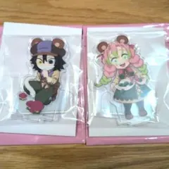 鬼滅の刃 実りの秋まつり アクリルスタンド 伊黒小芭内安堵甘露寺蜜璃