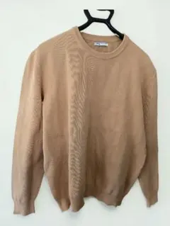 ZARA ザラ メンズ リブ クールネックニット Lのサムネイル