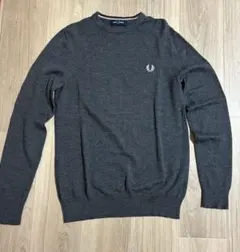 FRED PERRY クルーネックニット グレー Sサイズのサムネイル
