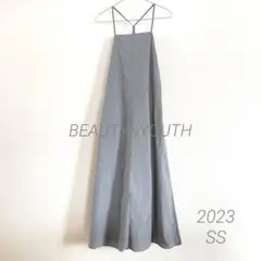 BEAUTY&YOUTH ナイロンフレアキャミワンピース S