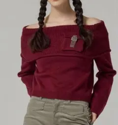 2026年最新】ポケット付き オフショルニット tina:jojunの人気アイテム