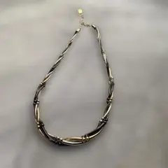 ツイストデザイン ネックレス ゴールド シルバー ブロンズ