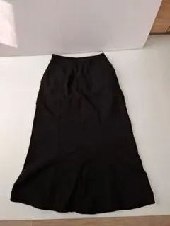 しまむら ANSERI アンセリ マーメイドスカート M ブラック 黒ストレッチ