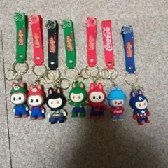 ラブブ（LABUBU） ストラップキーホルダー 7個セット