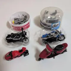バイク ミニチュア フィギュア 6セット オマケ付き