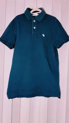 アバクロ　ポロシャツ 鹿の刺繍　ネイビー