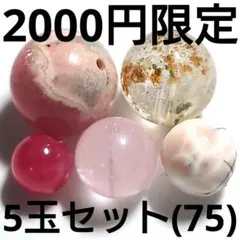 ◆定額商品 お得なビーズ5玉セット(75)(値引き不可)