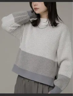 urban research Sunny label バイカラーニット