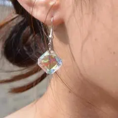 ♡オーロラビンテージスワロのシンプルピアス♡