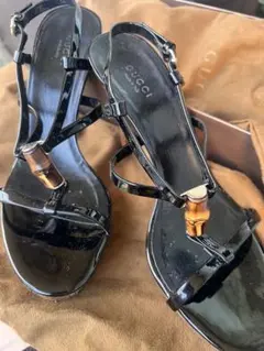 GUCCI ミュール ブラック GGキャンバス 34C - メルカリ