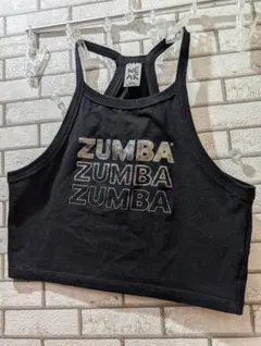 ZUMBA クロップドTシャツ 黒正規品 試着1回のみサイズM即納します