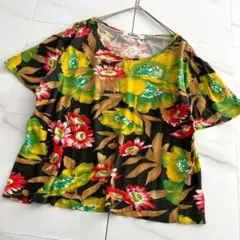 クロエ 花柄 フラワープリント 半袖 カットソー Tシャツ ヴィンテージのサムネイル