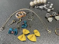 ネックレス　ピアス　リング　指輪　アクセサリー　バレッタ　パール風　まとめ売り