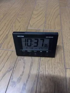 リズム(RHYTHM) フィットウェーブスマート 電波目覚まし時計 黒