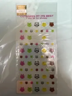 平成レトロ⭐︎カラフル動物キャラクターシール