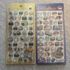 正規品 ボンボンドロップシール 和柄 おにぎり お寿司セット