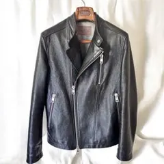 ルッフォ 最高峰ディアスキン　ダブルライダース 44 黒　エルメス　ハンガー付き