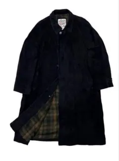 チェック柄コート