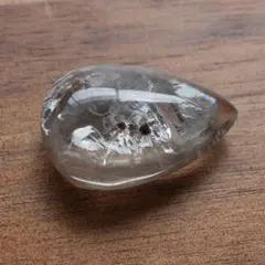 ★N0401★古代石 (224) 出土　水晶　6面クオーツビーズ　アフガニスタン ☆N0401☆古代石 (224) 出土 水晶 6面クオーツビーズ アフガニスタン