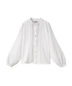 フリルネックレースブラウス　グレイル　GRL　ブラウス