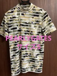 美品✨PEARLY GATES モックネックシャツ ゴルフ ピクセルカモ柄 3