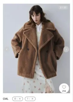 ECOPELボアミドルコート