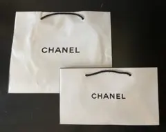CHANEL ショップ袋 2個セット ホワイト