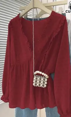 大きいサイズSHEIN Vネックブラウス 4XL