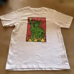 ユニクロ キースヘリング UT 半袖Tシャツ 白 L 自由の女神