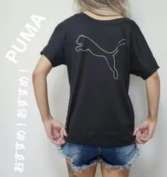 A12407 PUMA 美品 サラサラスポーツ半袖 サイズ表記タグ無しおすすめ！のサムネイル