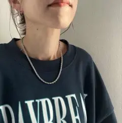 【金属アレルギー対応】シルバー ネックレス