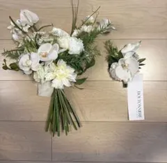 ウェディングブーケ　ブートニア　挙式　披露宴　造花