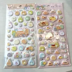 【国内正規品】 すみっコぐらし たぬきのまんまるレストラン ふにふにシール 2枚