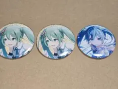 初音ミク モモジャン 49A 50A グリッター缶バッジ 3個セット