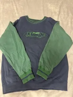 XLARGE クルーネック スウェット ネイビー グリーン