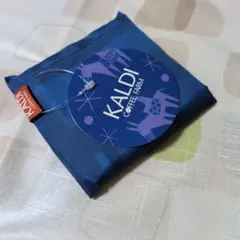 新品未使用☆KALDI エコバッグ 青　白　カルディ　非売品
