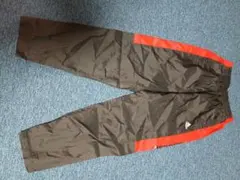 adidas ピステパンツ 黒/赤 ジッパーポケット付き