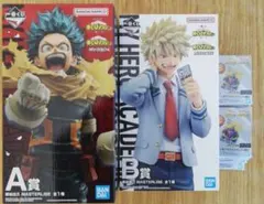 僕のヒーローアカデミア 一番くじ　フィギュアセット　紡ぐ力　爆豪勝己　緑谷出久