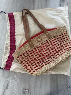 TORY BURCH トリーバーチ　カゴバッグ　トートバッグ