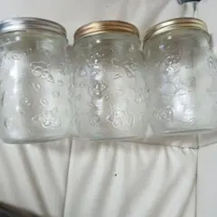 ガラス瓶 3個セット 蓋付き