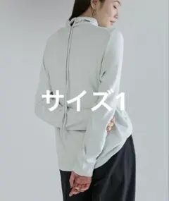 crewre バックドロストハイネックトップス オリーブモカ サイズ2