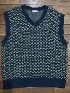 ZARA Vネックニットベスト L-XL