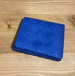 BOTTEGA VENETA イントレチャート コインケース ブルー