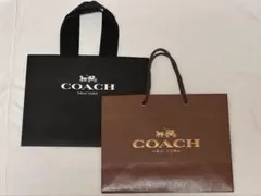 COACH /ショッパーバッグ/ブラック/ブラウン/ショップ袋/ギフト/ブランド