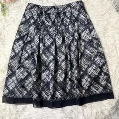 NATURAL BEAUTY 36 ひざ丈スカート裾シフォン 華やか