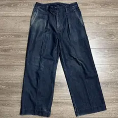 PUBLIC TOKYO エバークリース　デニムイージーパンツ　濃紺