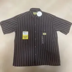※早い者勝ち【掘出し物セール】SMITH'S 半袖シャツ M ブラウンストライプ
