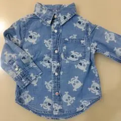 GYMBOREE ドクロ 長袖シャツ 12-18months