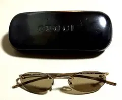 GUCCI】グッチ サングラス ハーフリム GGロゴ GG1798 ブラウン - メルカリ